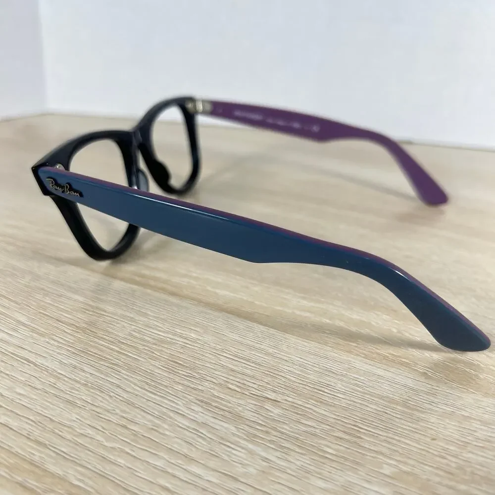 RARE! Ray-Ban RB2140 Wayfarer 1174/4T Sunglasses Frames ONLY Black Blue 50-22